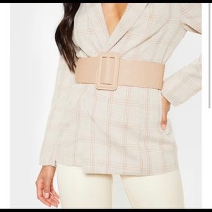 NWT Nude Wide Buckle Belt